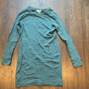 Teal Long Sleeve Dress